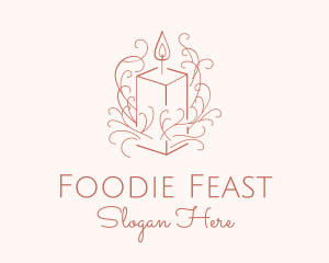 Fragrant Boho Candle logo design