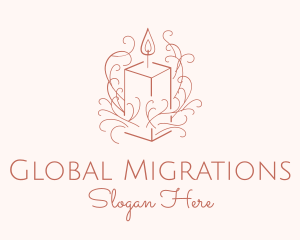 Fragrant Boho Candle logo design