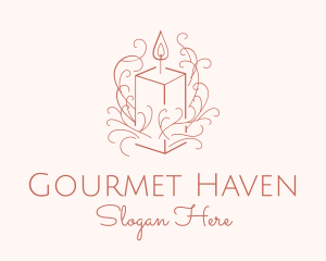 Fragrant Boho Candle logo design