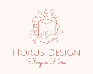 Fragrant Boho Candle logo design