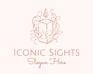 Fragrant Boho Candle logo design