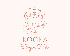 Fragrant Boho Candle logo design