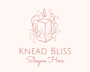 Fragrant Boho Candle logo design