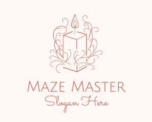 Fragrant Boho Candle logo design