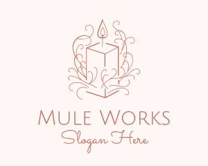 Fragrant Boho Candle logo design