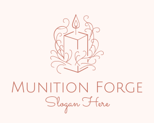 Fragrant Boho Candle logo design