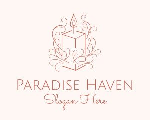 Fragrant Boho Candle logo design