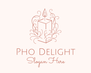 Fragrant Boho Candle logo design