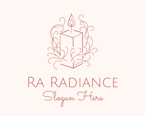 Fragrant Boho Candle logo design