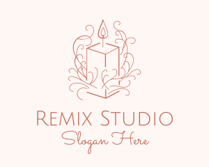 Fragrant Boho Candle logo design