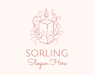 Fragrant Boho Candle logo design