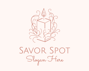 Fragrant Boho Candle logo design