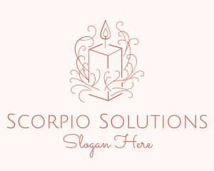 Fragrant Boho Candle logo design