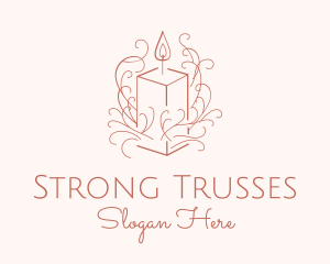 Fragrant Boho Candle logo design