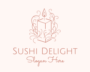 Fragrant Boho Candle logo design