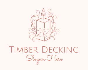 Fragrant Boho Candle logo design