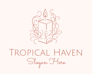 Fragrant Boho Candle logo design