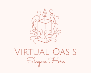 Fragrant Boho Candle logo design