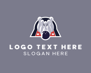 Bowling Alley - Sports Bowling Alley logo design