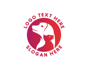 Cat Dog Veterinary logo design