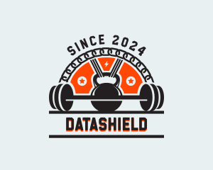 Weightlifter - Kettlebell Dumbbell Gym logo design