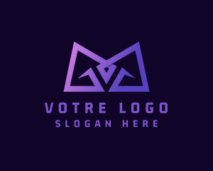 Web Developer - Gradient Gaming Letter M logo design