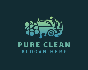 Clean Vehicle Water Wash logo design