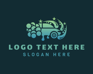 Vehicle - Clean Vehicle Water Wash logo design