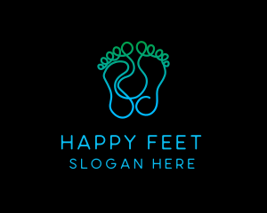 Swirl Foot Print logo design