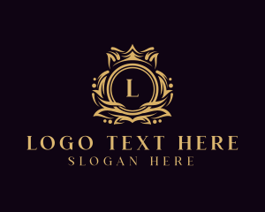 University - Luxury Wreath Royalty logo design