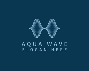 Ocean Wave Ripple logo design