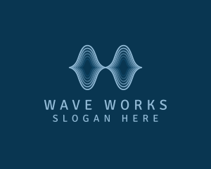 Ocean Wave Ripple logo design