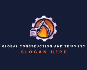 Excavation Gear Digging Logo