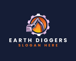 Digging - Excavation Gear Digging logo design