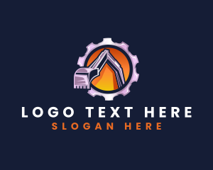 Excavation Gear Digging Logo