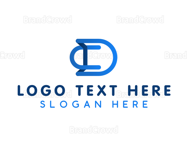 Digital Tech Marketing Letter D Logo