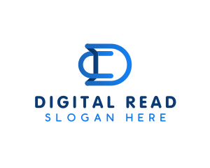 Digital Tech Marketing Letter D logo design