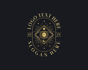 Bohemian - Sun Moon Eye logo design