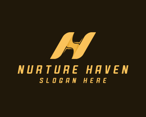 Creative Brand Letter N logo design