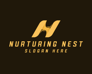 Creative Brand Letter N logo design