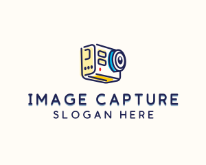 Capture - Adventure Camera Lens logo design
