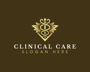 Clinical - Healthcare Clinical Caduceus logo design