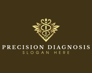 Diagnosis - Healthcare Clinical Caduceus logo design