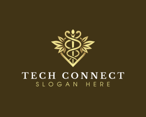 Teleconsultation - Healthcare Clinical Caduceus logo design