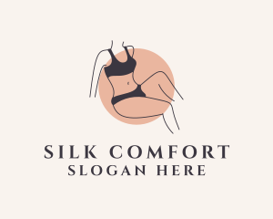 Underwear - Pretty Underwear Woman logo design