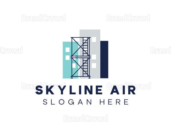 Building Structure Scaffolding Logo