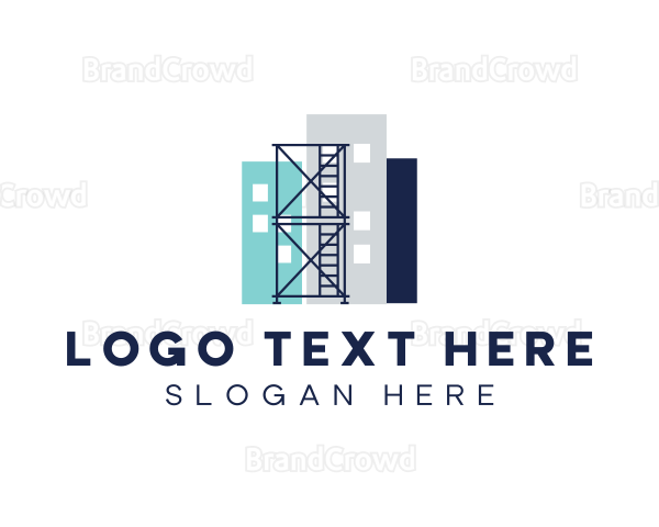 Building Structure Scaffolding Logo