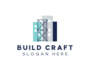 Building Structure Scaffolding logo design