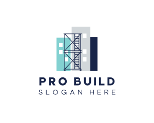 Building Structure Scaffolding logo design