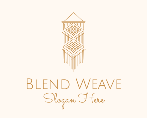 Gold Macrame Wall Decoration logo design